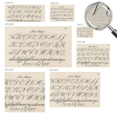 Papel de parede fotográfico Escrita caligráfica