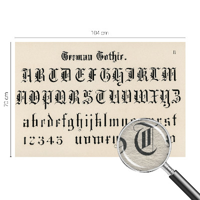 Mural fotográfico Letras góticas