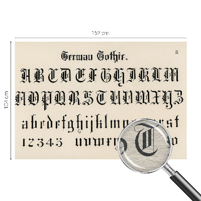 Mural fotográfico Letras góticas