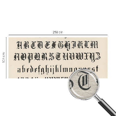 Mural fotográfico Letras góticas