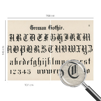 Mural fotográfico Letras góticas