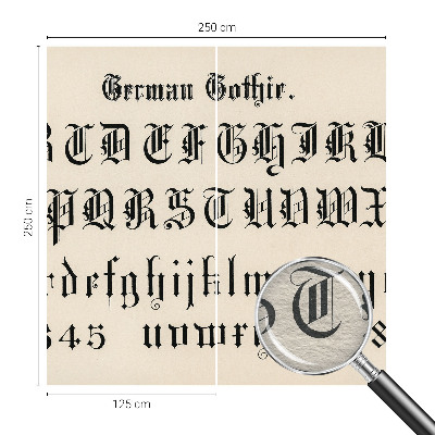 Mural fotográfico Letras góticas