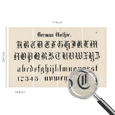 Mural fotográfico Letras góticas