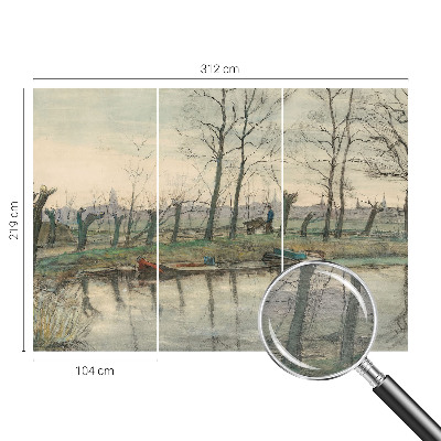 Papel de parede para quarto Paisagem de inverno