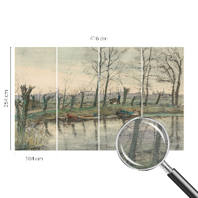 Papel de parede para quarto Paisagem de inverno