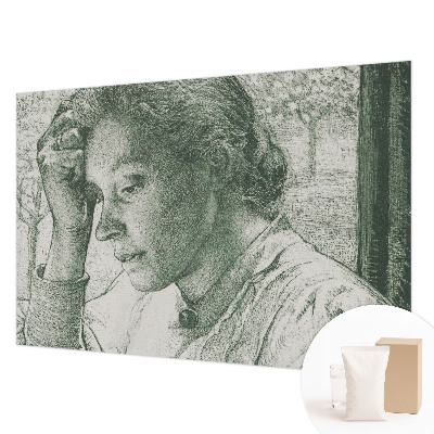 Papel de parede decorativo Mulher reflexiva