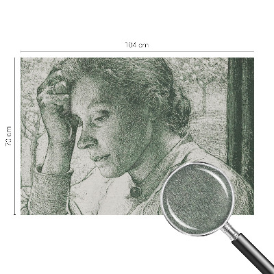 Papel de parede decorativo Mulher reflexiva