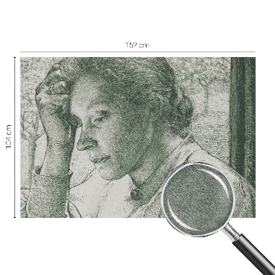 Papel de parede decorativo Mulher reflexiva