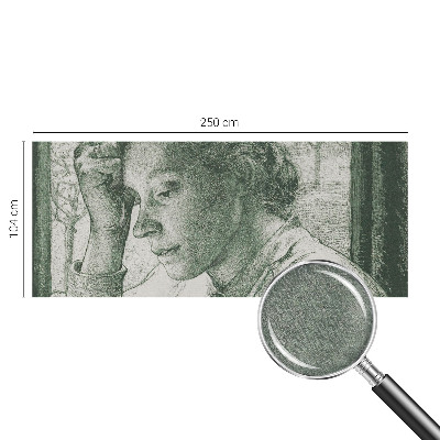 Papel de parede decorativo Mulher reflexiva