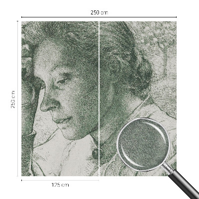 Papel de parede decorativo Mulher reflexiva