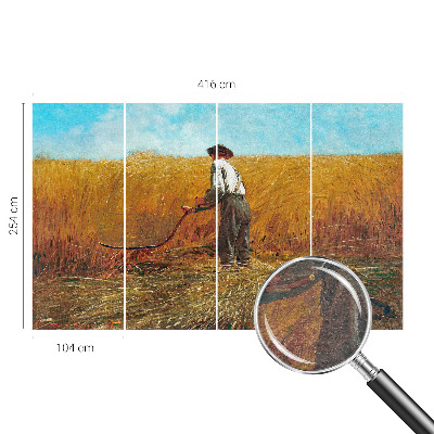 Mural de fotos na parede Colheita ao sol