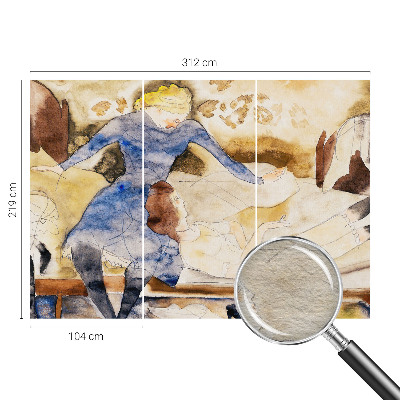 Papel de parede decorativo Paz feminina