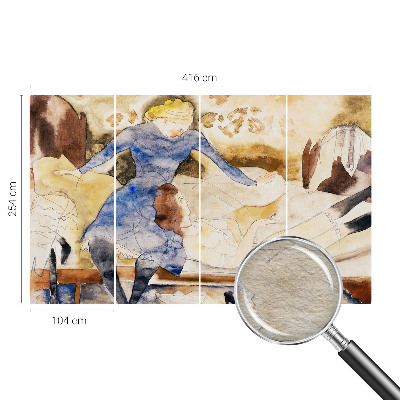 Papel de parede decorativo Paz feminina