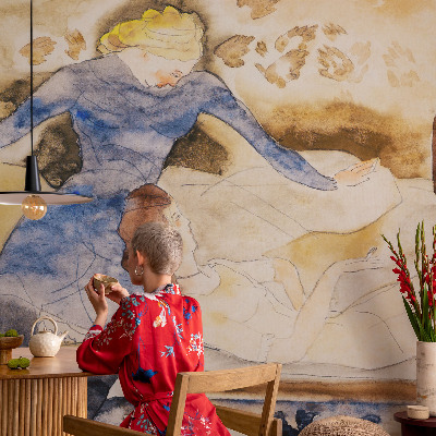 Papel de parede decorativo Paz feminina