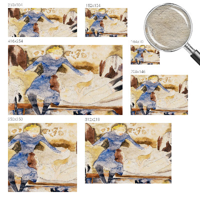 Papel de parede decorativo Paz feminina