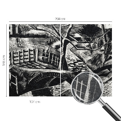 Mural de fotos na parede Paisagem arquitetônica