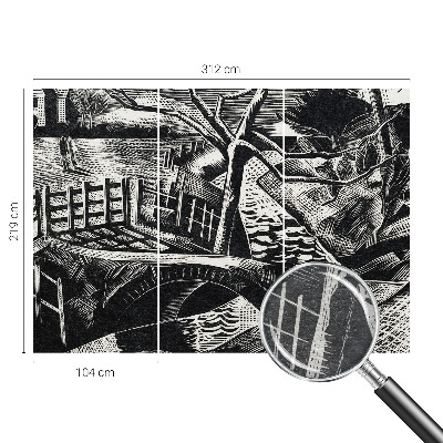 Mural de fotos na parede Paisagem arquitetônica