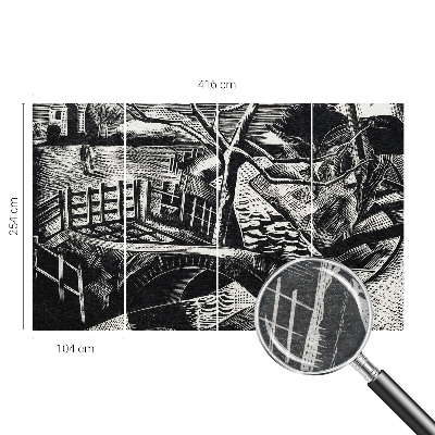 Mural de fotos na parede Paisagem arquitetônica