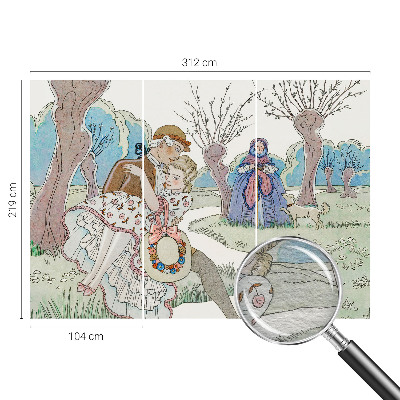 Papel de parede fotográfico Cena romântica