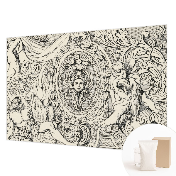 Papel de parede para sala Uma profusão de ornamentos