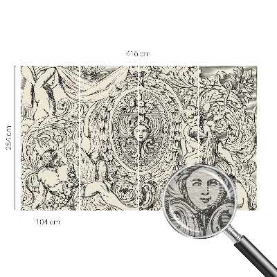 Papel de parede para sala Uma profusão de ornamentos