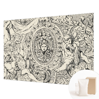 Papel de parede para sala Uma profusão de ornamentos