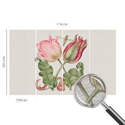 Papel de parede para quarto Beleza da tulipa