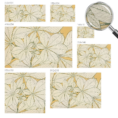 Papel de parede fotográfico Folhas de castanheiro