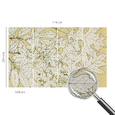 Fotomural Folhas de árvore