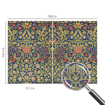Papel de parede para sala Estampa floral