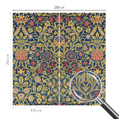 Papel de parede para sala Estampa floral