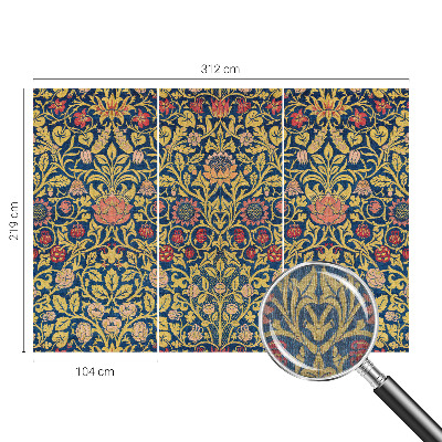 Papel de parede para sala Estampa floral