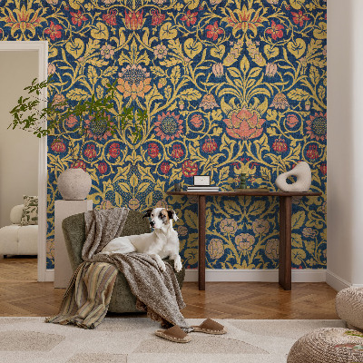 Papel de parede para sala Estampa floral