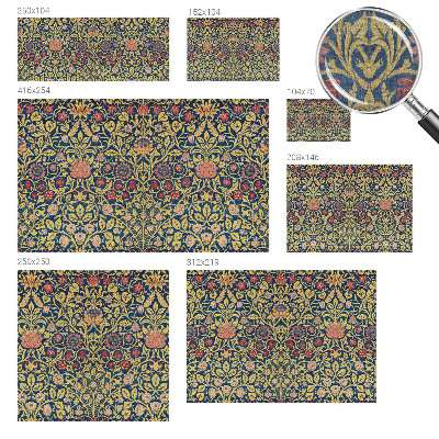 Papel de parede para sala Estampa floral