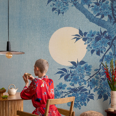 Papel de parede para quarto Lua das Flores