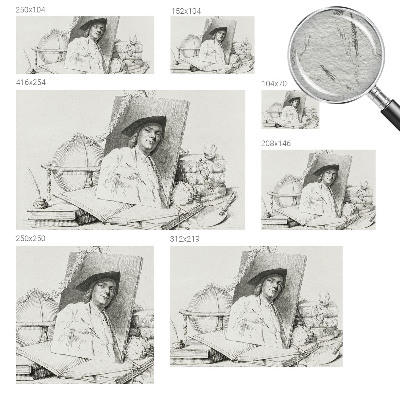 Mural fotográfico Retrato artístico