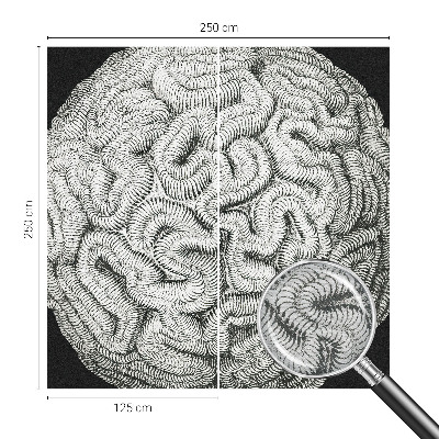 Papel de parede decorativo Estrutura esférica