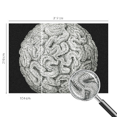 Papel de parede decorativo Estrutura esférica