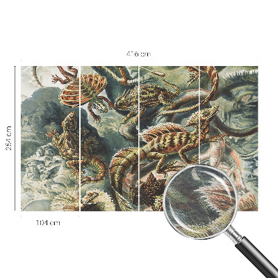 Mural de fotos na parede Répteis exóticos