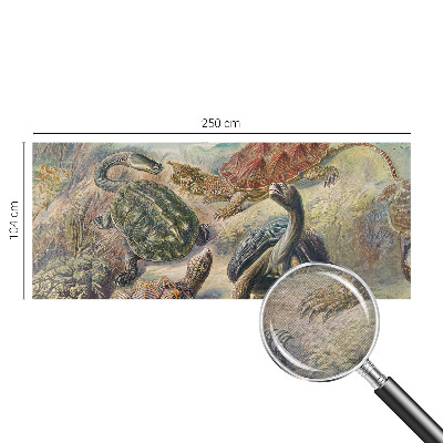 Papel de parede para sala Fauna de tartarugas