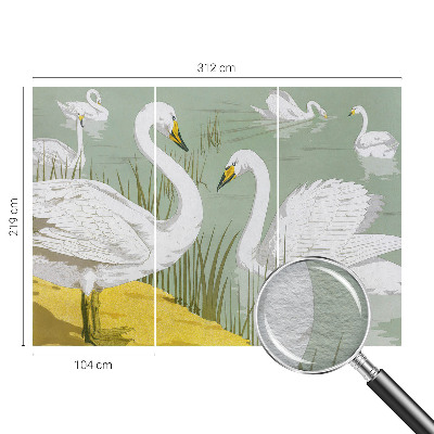 Papel de parede decorativo Lago dos Cisnes