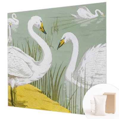 Papel de parede decorativo Lago dos Cisnes