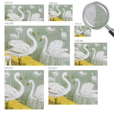 Papel de parede decorativo Lago dos Cisnes