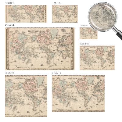 Fotomural Mapa histórico