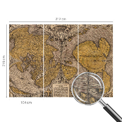 Papel de parede fotográfico Cartografia histórica
