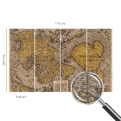 Papel de parede fotográfico Cartografia histórica