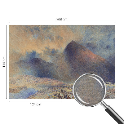Mural de fotos na parede Paisagem montanhosa
