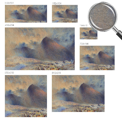 Mural de fotos na parede Paisagem montanhosa