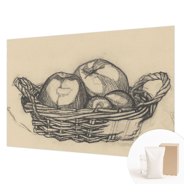 Papel de parede para sala Cesta de frutas