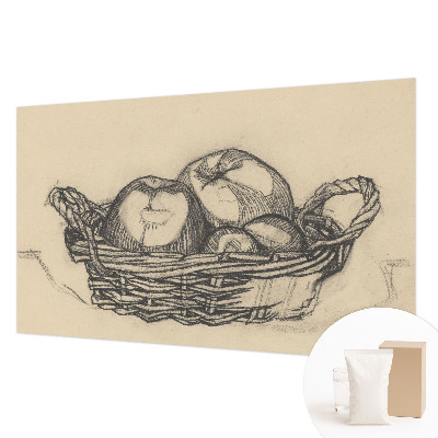 Papel de parede para sala Cesta de frutas